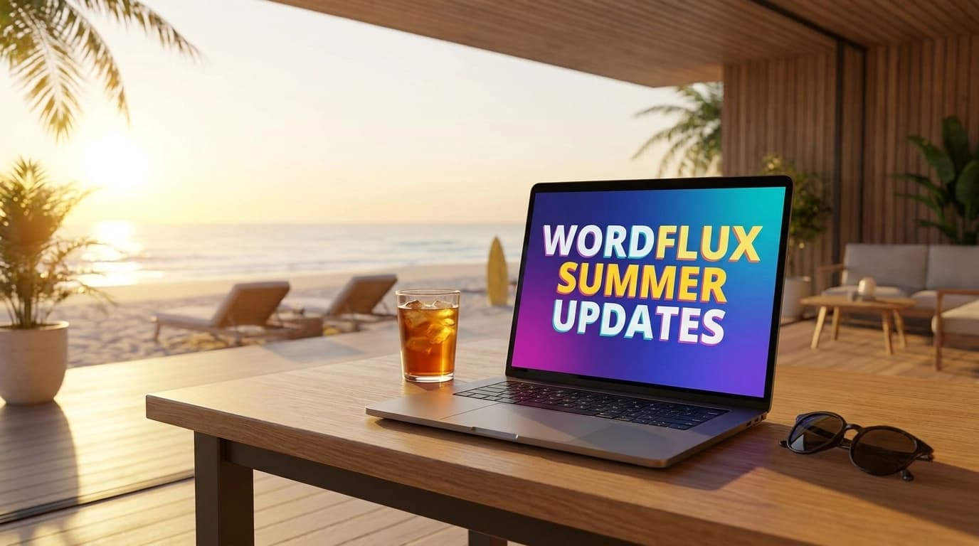 Wordflux Summer Update till August
