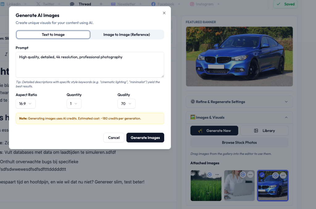 Visualize your story interface